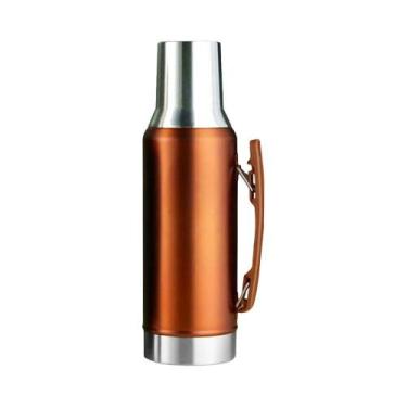 Imagem de Garrafa Térmica De Aço Inoxidável De Grande Capacidade Com Alça, Portá