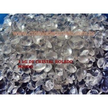 Imagem de 3kg Cristal Transparente Rolado Pedra PP Aprox. 5 a 10mm - CristaisdeC