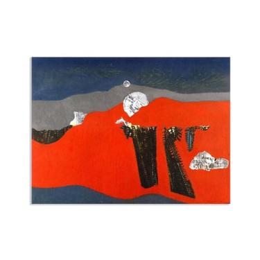 Imagem de Arte de parede Max Ernst, o deserto, reproduções de arte em tela pinturas famosas pôsteres Max Ernst Print Abstract Pictures Wall Decor 100x70cm (33x28in) sem moldura