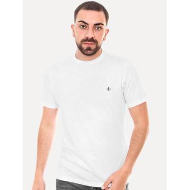 Imagem de Camiseta Dudalina Masculina Regular Dark Icon Branca, XXL/GGG