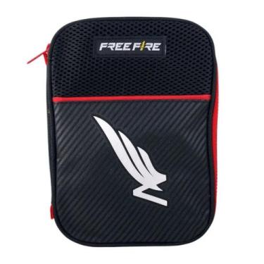Imagem de Estojo Box Estampado Oficial Free Fire Asas - Clio Style, Vermelho