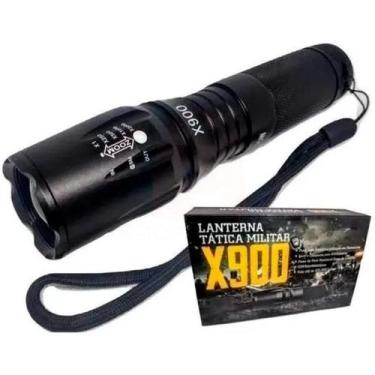 Imagem de Lanterna Tática Militar X900 Super Potente 1580000w Com Bateria Recarr