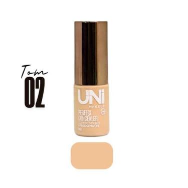 Imagem de Corretivo Liquido Facial Cremoso Matte 24 horas A prova dágua 8ml UNIm