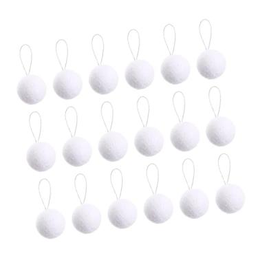 Imagem de Vaveren 18 peças bolas de natal enfeites pingentes decoração de natal árvore de enfeites pendurados para guirlanda de ano novo festa de aniversário, 4cm