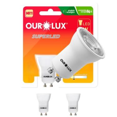 Imagem de 2 Lâmpadas LED Dicróica Mr11 4w Biv Gu10 30g Cor da Luz 2700k Amarelad