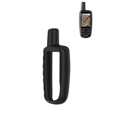 Imagem de Capa para Garmin GPSMAP 64S/62s/63, capa protetora de silicone macio WUNIAK portátil resistente a arranhões e choque para Garmin GPSMAP 64S/62s/63 GPS portátil e comunicador via satélite, preta