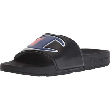 Imagem de CHAMPION Boys GS Ipo Repeat Script Logo All Over Print Pool Slide Sandal-BLACK BLACK_4
