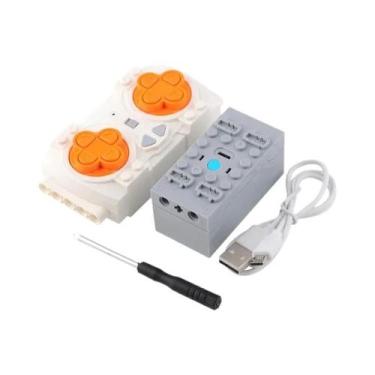 Imagem de Grande Carro Robô Rc Brinquedo Micro Motor Servo Direção Potência Cont
