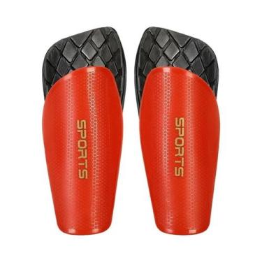 Imagem de Caneleiras de Futebol Loogdeel - 1 Par para Crianças e Adultos com Red