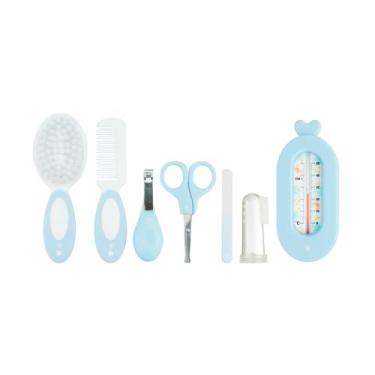 Imagem de Kit Higiene Cuidados Saúde Bebê 7 Pçs C Termômetro Pimpolho
