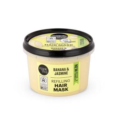 Imagem de Máscara Capilar Vegana para Cabelo Quebradiço - Banana e Jasmin Organi