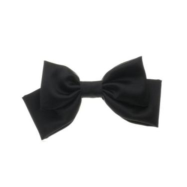 Imagem de Laço de cabelo lais crepe acetinado preto - PIUKA, OURO 18K, 6 Meses