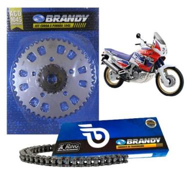 Imagem de Kit Relação Brandy Para Moto  Honda Xrv 750 Africa Twin 1993 Até 2003 
