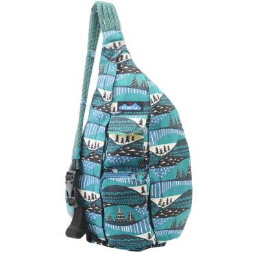 Imagem de KAVU Bolsa de corda original com alça de ombro ajustável, Winterscape, tamanho nico