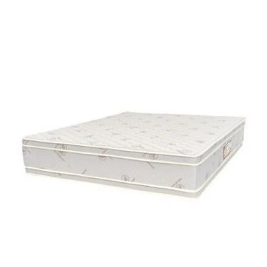 Imagem de Colchão Casal 138cm Molas Ensacadas Euro Pillow Duplo Double Face Hotel Collection Fire Retardant Castor - Cinza