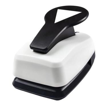 Imagem de Esquirla Furador de papel em formato de furador, máquina de furar papel premium que economiza trabalho para materiais de artesanato, cartões faça você mesmo, Triângulo