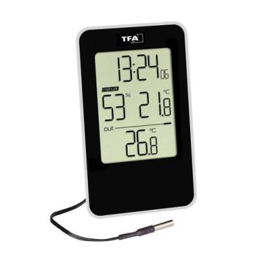 Imagem de Termo higrômetro Digital Interno E Externo Máxima Mínima Tfa