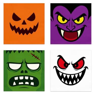 Imagem de 100 guardanapos de Halloween, papel, descartáveis (4 caracteres)