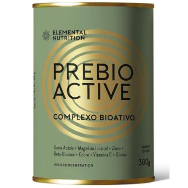Imagem de Prebio Active Elemental Nutrition 300g Em Pó Sabor Limão - Goma Acácia + Magnésio Inositol + Beta Glucana + Glicina