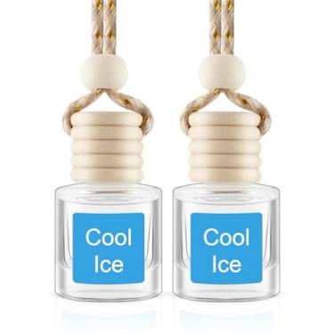 Imagem de JUSTTOP Purificador de ar para carro, 2 unidades, difusor de óleo essencial de gelo frio para automóvel, longa duração, acessórios de carro