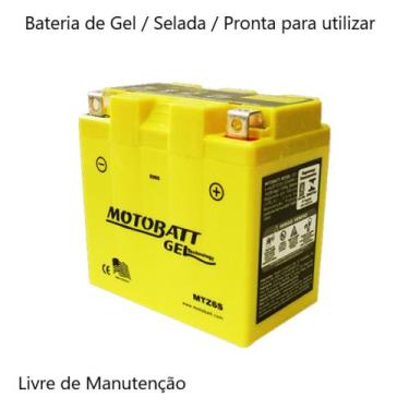 Imagem de Bateria Motobatt Gel Mtz6s Moto Suzuki Ah 100 Dr Z250