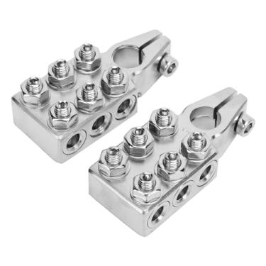 Imagem de Conectores de terminal de bateria de calibre 12 AWG para 4/0 (XL) AWG, terminais de bateria de poste superior, conjunto positivo e negativo com acessórios para carros, caminhões, barcos, reboques