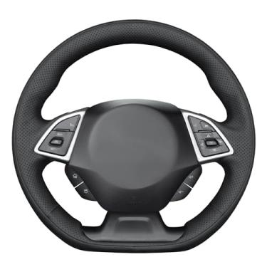 Imagem de MEWANT Capa de volante costurada à mão estilo 3D para Chevrolet Camaro 2017-2022 Acessórios de volante para Chevrolet Camaro 2017-2022