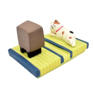 Imagem de BONITO PELE PELE STAND RESINA LIVERSAIS UNIVERSAL ESTABLE ESTABLE DE DESCURO DE PELEFONE DE PELEFONE PARA TODOS OS PONELOS MÓLENTES ângulo de visualização Perfeita para assistir a (Gato)