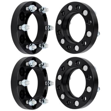 Imagem de IRONTEK Espaçadores de roda de 6 x 139,7 mm adequados para Toyota 96-24 4Runner/ 01-07 Sequoia/02-22 Tacoma/00-06 Tundra, para Lexus 10-22 GX460/03-09 GX470, passo de rosca forjado de 2,5 cm M12x12