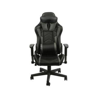 Imagem de Cadeira Gamer Reclinável 180 Ergonômica Evolution Preto e Cinza - Mult