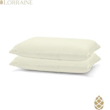 Imagem de Kit 2 Fronhas Malha Penteada 100% Algodão Buettner Basic, Pérola