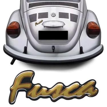 Imagem de Adesivo Traseiro P/ Fusca Itamar Dourado Ouro Genérico - SPORTINOX, Fu