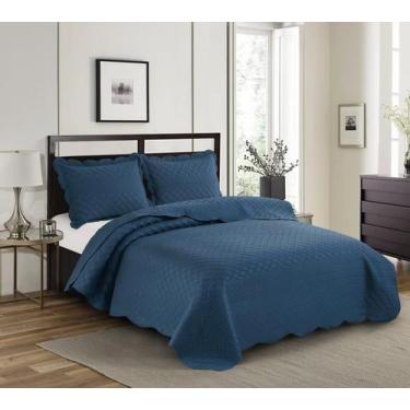 Imagem de Colcha Ilusion Orla 3D Casal Queem Dupla Face Porta Travesseiro - Came