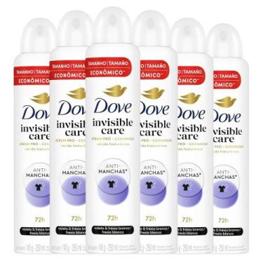 Imagem de Kit Desodorante Aerosol Dove Invisible Dry 250ml C/6 Unidades
