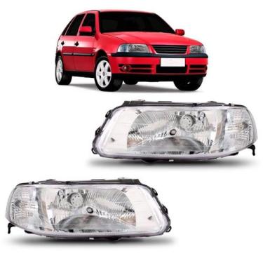 Imagem de Farol Gol G3 Foco Simples Cromado Importado - SP ACESSÓRIOS, Direito