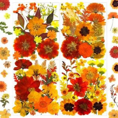 Imagem de Flores secas prensadas MIKIYA 90 unidades para artesanato em resina