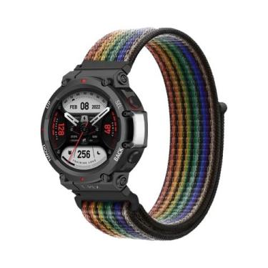 Imagem de Pulseira De Nylon Unissex Para Huami Amazfit T-REX 3/2 Smart Watch Ban