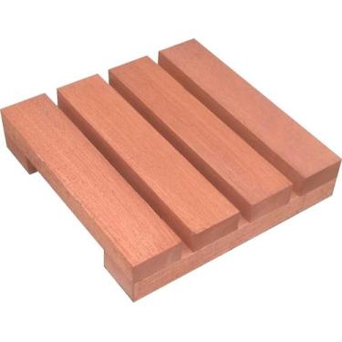 Imagem de Deck De Madeira Modular 20x20 Cm Réguas 4 cm Pintado NeonX, Osmocolor 