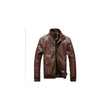 Imagem de Jaqueta de couro para homens Scooter Brown - Lightbek Official Store