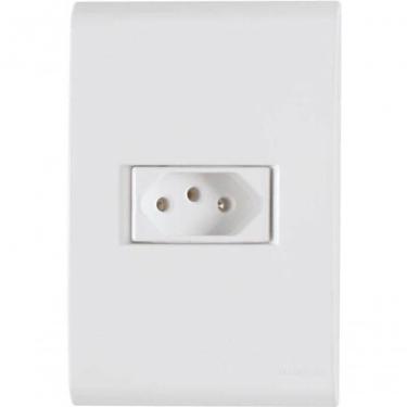 Imagem de Conjunto 4x2 1 Tomada 2p+t Tramontina Liz 10 A 250 V Branco