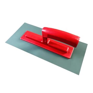 Imagem de ShengQuanHao Desempenadeira Plana, Desempenadeira de Reboco, Ferramentas Profissionais Versáteis para Construção, Cabo Confortável para Painéis de Parede de Ladril, Vermelho, Tamanho real