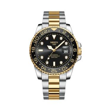 Imagem de Relógio De Luxo Masculino GMT NIBOSI Limitado Em Aço Inoxidável À Prov