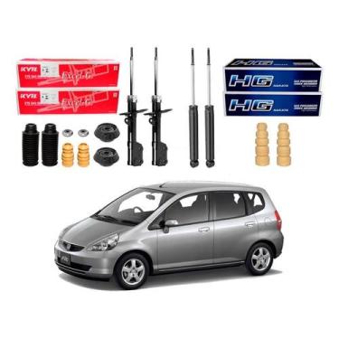 Imagem de Kit Amortecedor Dianteiro Traseiro Fit 1.5 2005 A 2008 - Nakata