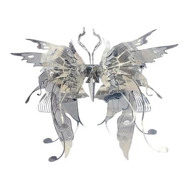 Imagem de Amagogo Quebra-cabeças de borboletas de metal 3D, kit de modelos de metal, coleção de quebra-cabeças, decoração faça você mesmo para adultos, presente de, Style B