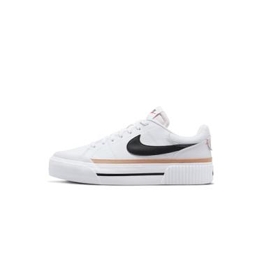 Imagem de Nike Tênis feminino Nike Court Legacy Lift, Branco/preto/cânhamo/laranja, 42