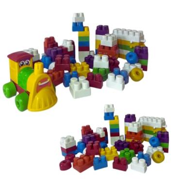 Imagem de Kit Blocos Baby de Montar + Trenzinho | 39 Peças