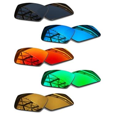 Imagem de SmartVLT Conjunto de 5 lentes de reposição masculinas para óculos de sol Oakley Crankshaft, pacote combo S02