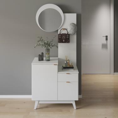Imagem de Aparador com Espelho 2 Portas 1 Gaveta AP2311 Tecno mobili - Branco