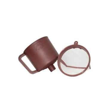 Imagem de Porta Filtro Coamil Completo Para Café Coador Poliéster Com Funil