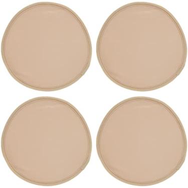 Imagem de HSHGZSR Pacote com 4 almofadas de óleo orgânicas reutilizáveis e macias compressas de óleo para seios sem bagunça, pacote com óleo de rícino lavável, almofadas de mamona à prova de vazamentos para